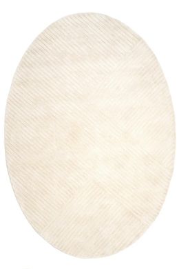 Tepih Sierra Ivory Oval, Boja krede, ovalni 160x230, Handmade