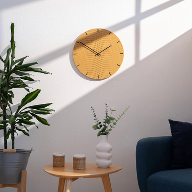 Zidni sat Luxhora Rivella Yellow 11 boja, Crna