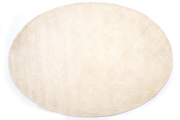 Tepih Sierra Ivory Oval, Boja krede, ovalni 160x230, Handmade