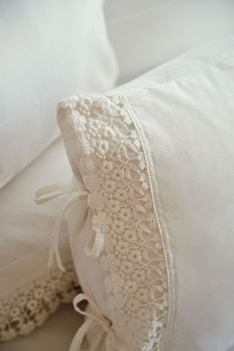 Set posteljine s plahtom Daisy Vanilla Double 200x220, Double (200x220 cm)