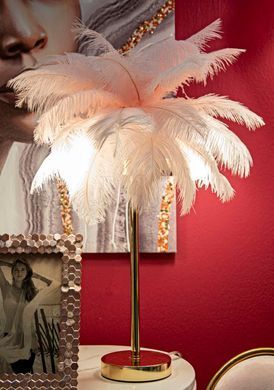 Namizna svetilka Palm Pink, Roza