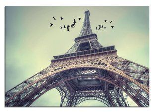 Zidni ukras La torre di Parigi, Zelena, 70 cm x 100 cm