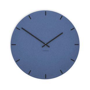 Zidni sat Luxhora Pura Circ Dark Blue 11 boja kazaljki, Crna