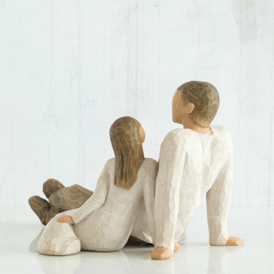 Ukrasna figurica "Otac i kćer", 11,5 cm