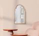 Stensko ogledalo Tangier Pink Small, Roza, Obokani