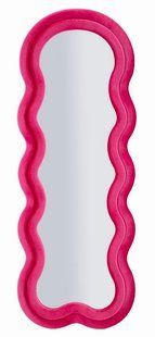 Stensko ogledalo Miki Velvet Fuchsia, Fuksija, Pravokotni