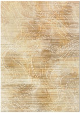 Teppich Waving Limestone, Gelb, 200x295 cm