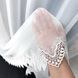 Tkanina za zavjese Lace Drop bijela vis. 2,80 m, Bijela