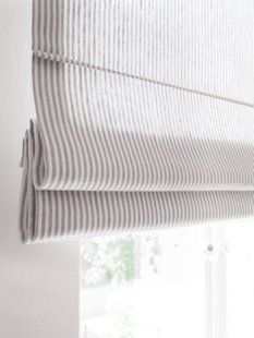 Rimska zavjesa &scaron;ir. 200 cm Heavy Stripes Linen, Siva, Desno, Prema prostoru, 180 cm