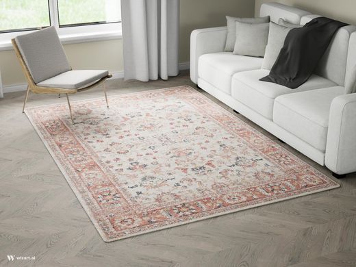 Tepih Florence Ivory Red, Bež, 200x290 cm