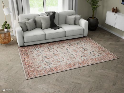 Tepih Florence Ivory Red, Bež, 200x290 cm
