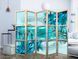 Japanski paravan - Lilies in Pale Blue II, Modra