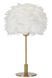 Stolna lampa Ball Feather, Bijela