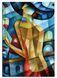 Stenska dekoracija Donna al bar, Večbarvna, 70 cm x 100 cm