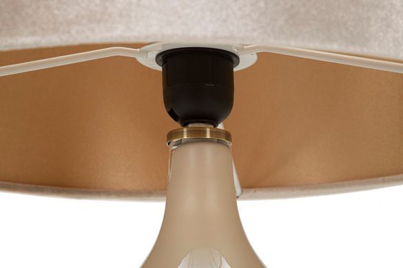 Stolna lampa Perly Round, Krema