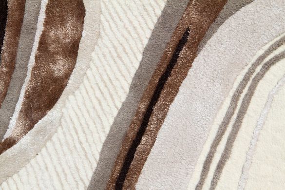 Vuneni Tepih Lava Beige, Bež, 160x230 cm, Handmade