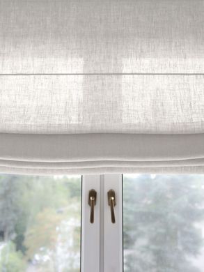 Rimska zavesa &scaron;ir. 140 cm Heavy Linen 10 barv, Krema, Desno, Proti prostoru, 140 cm