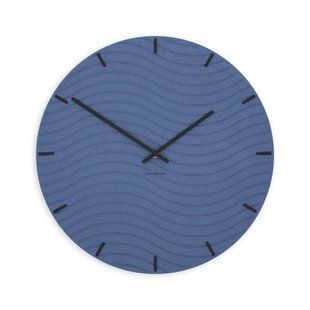 Zidni sat Luxhora Rivella Dark Blue 11 boja kazaljki, Crna