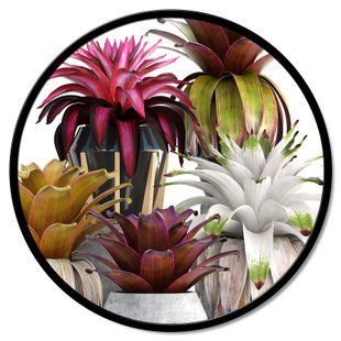 Zidni ukras Vasi di fiori, &Scaron;arena, promjer - 60 cm