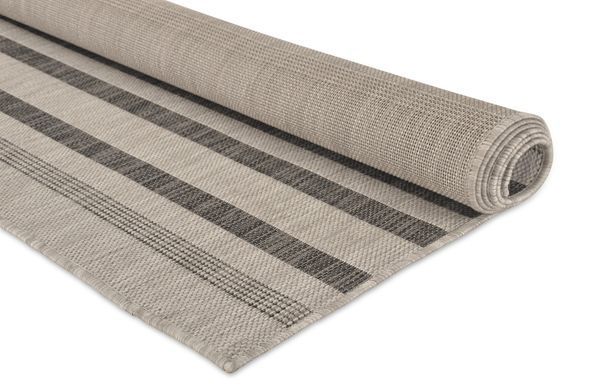 Preproga Terrace Light Grey Pubble Stripe, Svetlo siva, 200x290 cm, Outdoor | Indoor