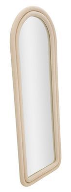 Stensko ogledalo Cloe Cream Velvet, Krema, Obokani