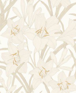 Tapeta Clair De Lys 4 boje, Natural, Le Beau Jardin