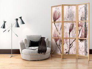 Japanski paravan - Vintage Magnolias I, Ružičasta