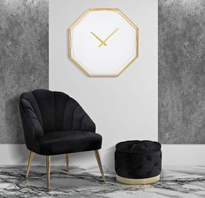 Zidni sat Goldy Octagonal, Žuta