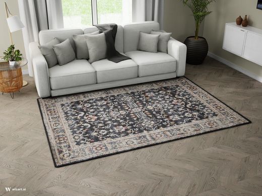Preproga Florence Navy Beige, Modra, 200x290 cm