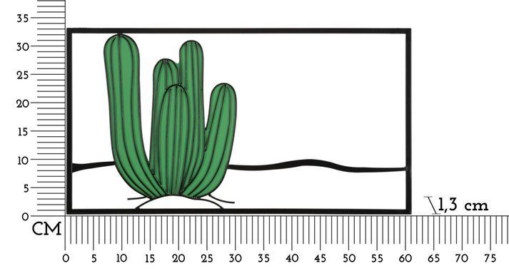 Zidni ukras Cactus, &Scaron;arena