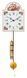 Stenska ura White Floral Chain Single, Bela