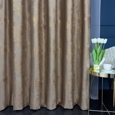 Dekorativna tkanina Velvet Glam Beige bež vis. 3,00 m, Bež