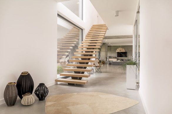 Vuneni Tepih Piana Stone Dark Beige, Bež, 200x290 cm, Handmade