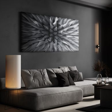Stenska dekoracija Punte, Siva, 70 cm x 100 cm