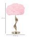 Namizna svetilka Slim Pink, Roza