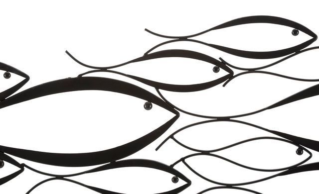 Zidni ukras Fishy, Crna