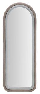 Zidno ogledalo Cloe Grey Velvet, Greige, S lukom