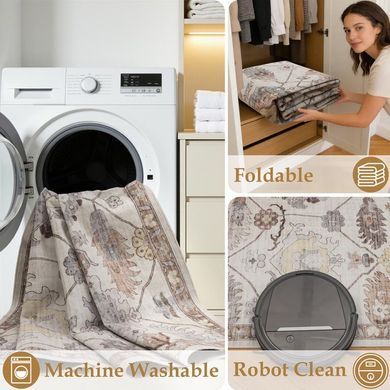Tepih Flanel Multi Beige, Bež, 200x290 cm