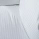 Set aus 2  Kissenbezüge White Series Streifensatin 50x70, Klassisch 50x70