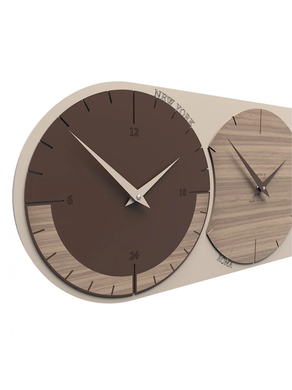 Zidni sat World Clock 4 boje, Bež