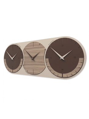 Zidni sat World Clock 4 boje, Bež