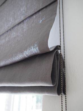 Rimska zavjesa &scaron;ir. 180 cm Heavy Linen 10 boja, Siva, Desno, Prema prostoru, 180 cm