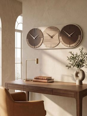 Zidni sat World Clock 4 boje, Bež