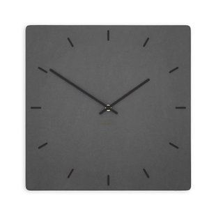 Zidni sat Luxhora Pura Square Black 11 boja, Crna