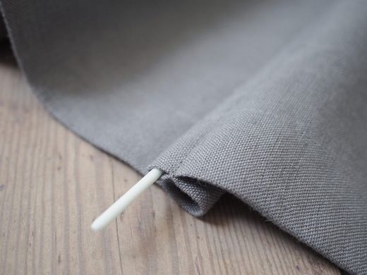 Rimska zavjesa &scaron;ir. 180 cm Heavy Linen 10 boja, Siva, Desno, Prema prostoru, 180 cm