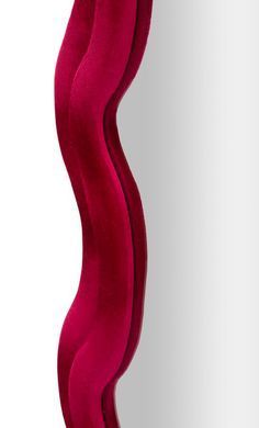 Zidno ogledalo Emily Velvet Fuchsia, Fuksija, Pravokutni