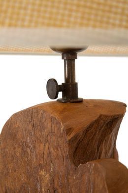 Lampada Teak Da Tavolo, Smeđa