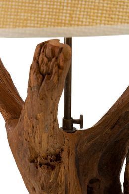 Lampada Teak Da Tavolo, Smeđa
