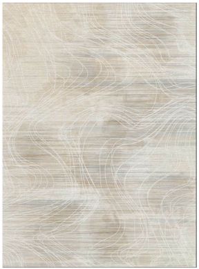 Teppich Waving Ordino White, Weiß, 140x200 cm