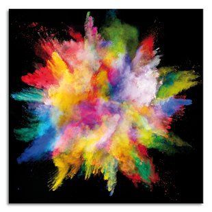 Zidni ukras Esplosione Di Colori, &Scaron;arena, 50 cm x 50 cm